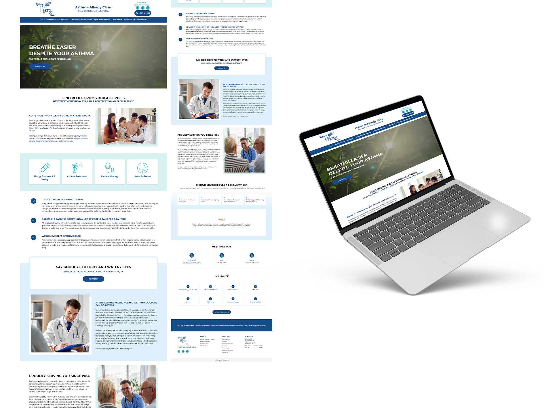 Asthma-Allergy Clinic website preview