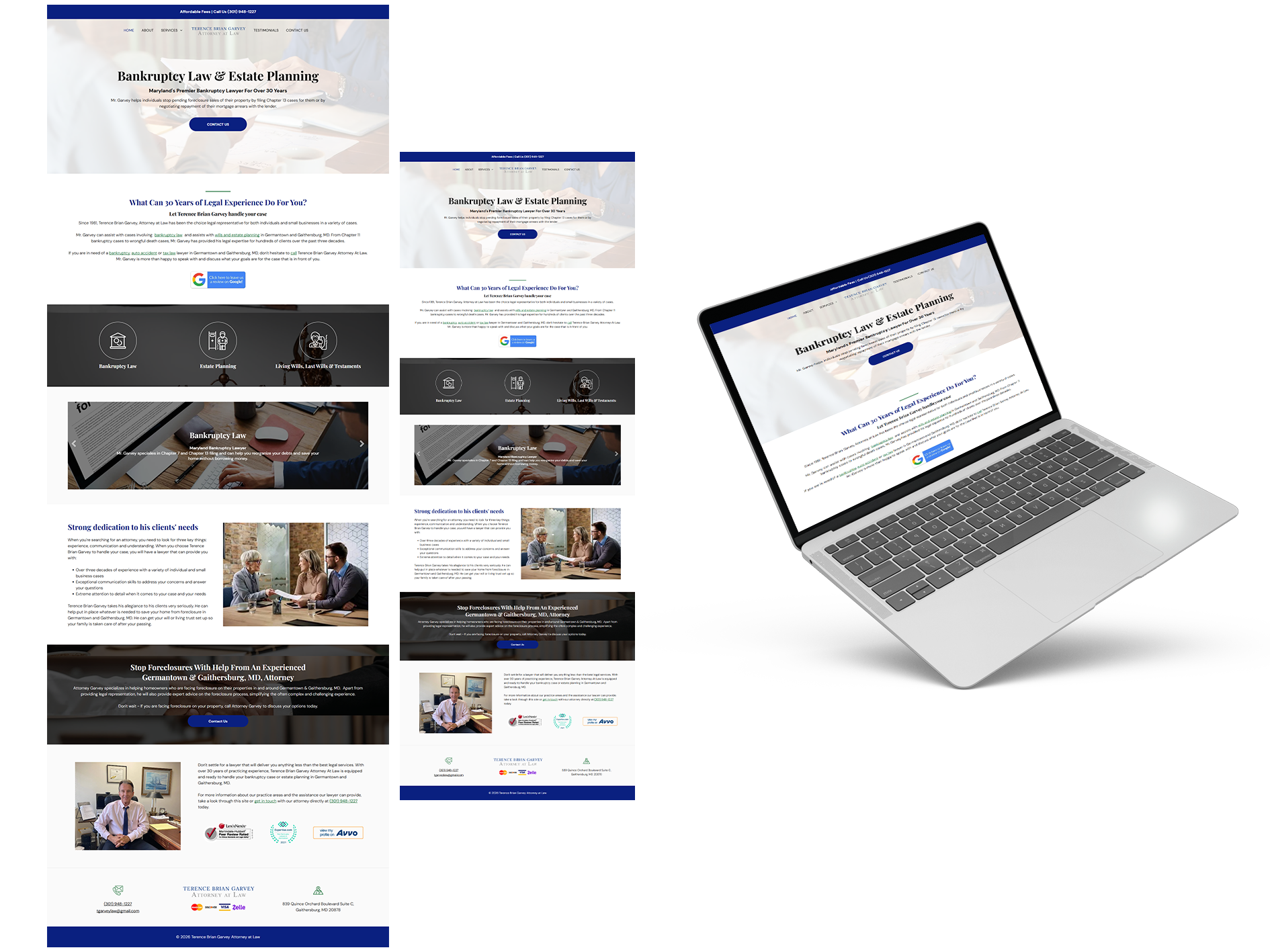 Terence Brian Garvey Attorney at Law website preview