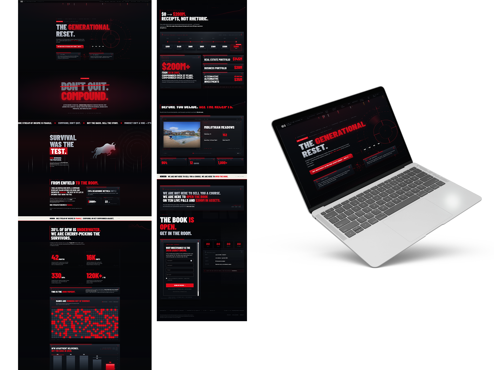 Generational Reset Webinar website preview