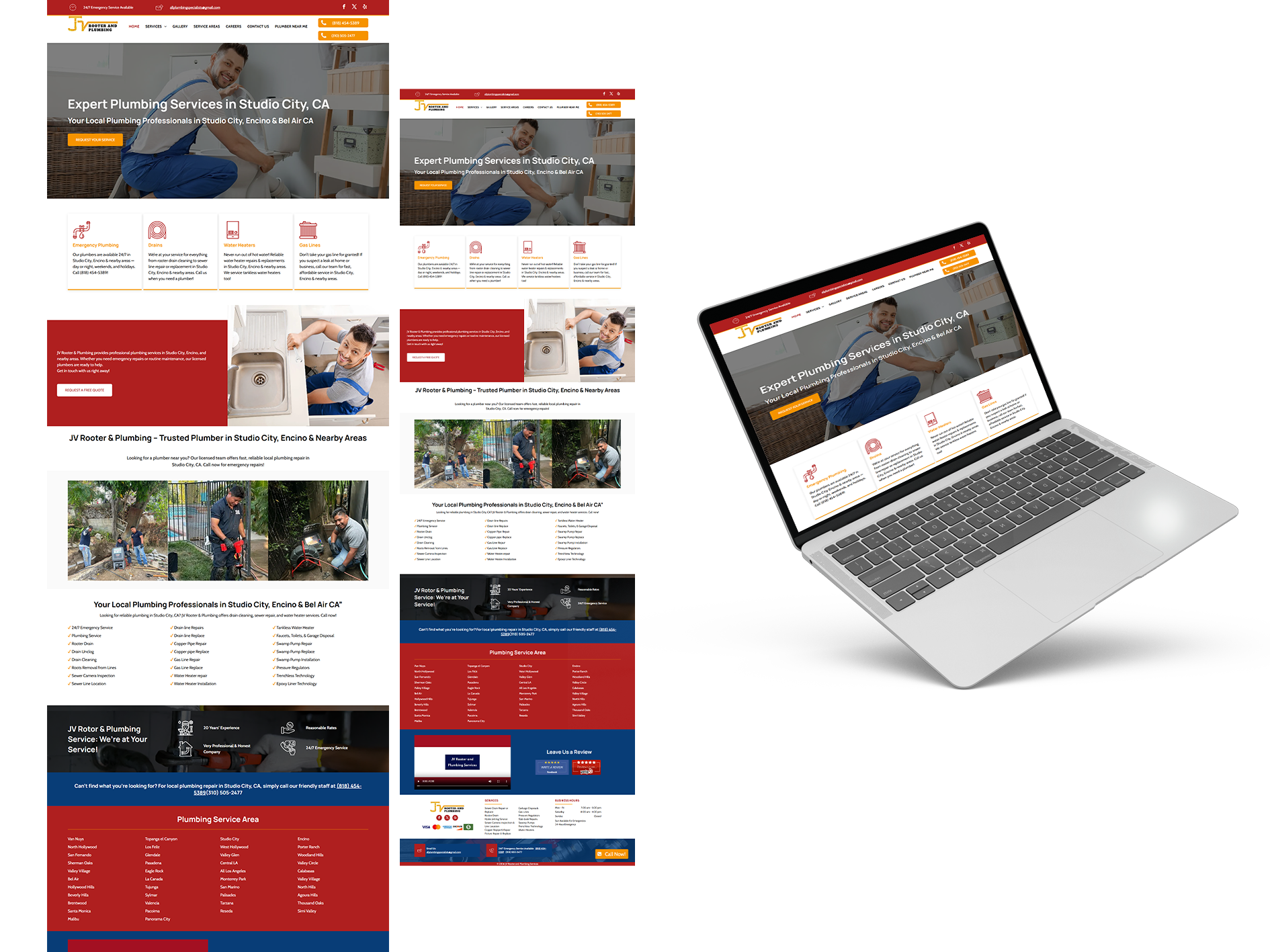 JV Rooter & Plumbing website preview