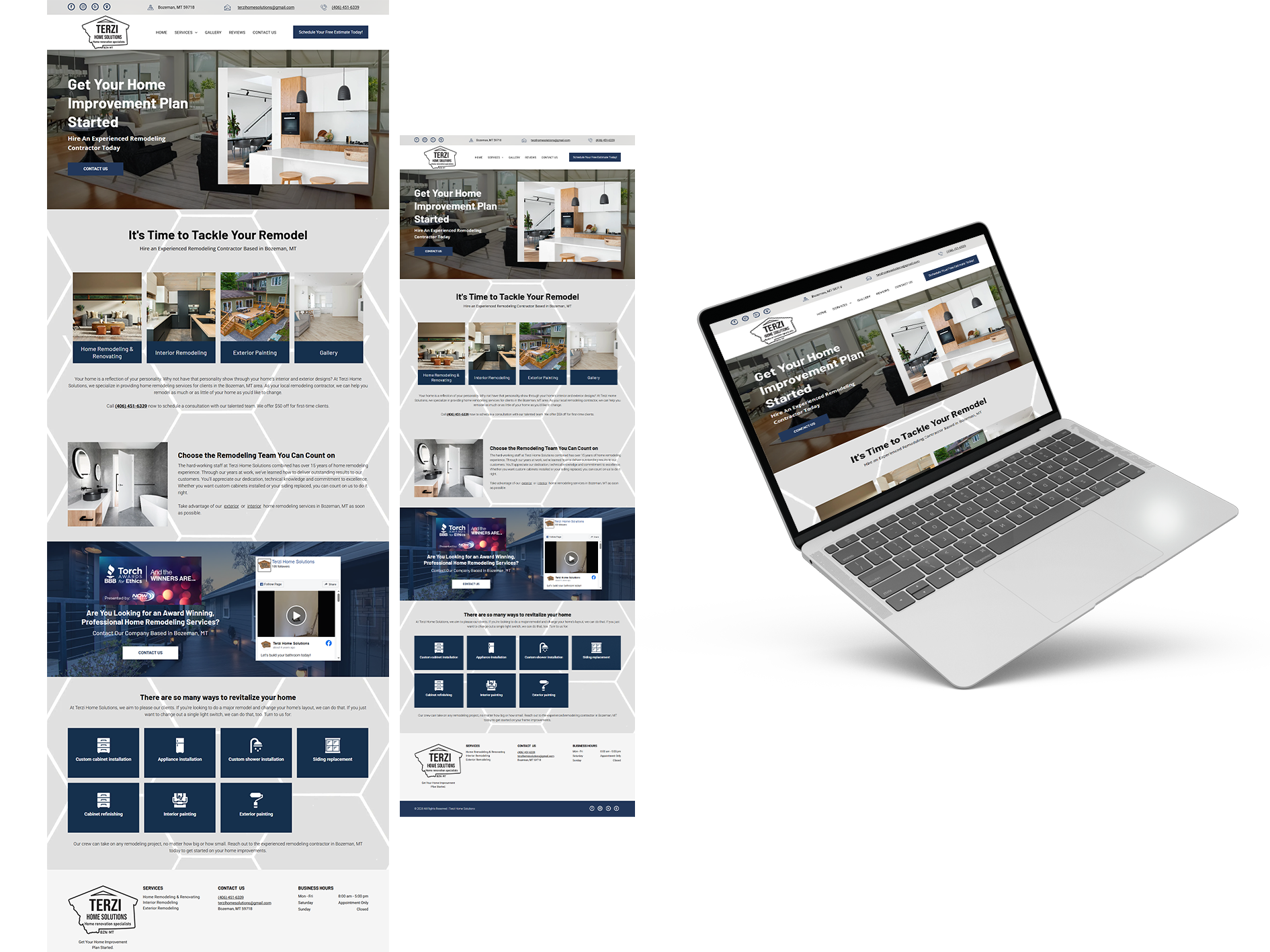 Terzi Home Solutions website preview